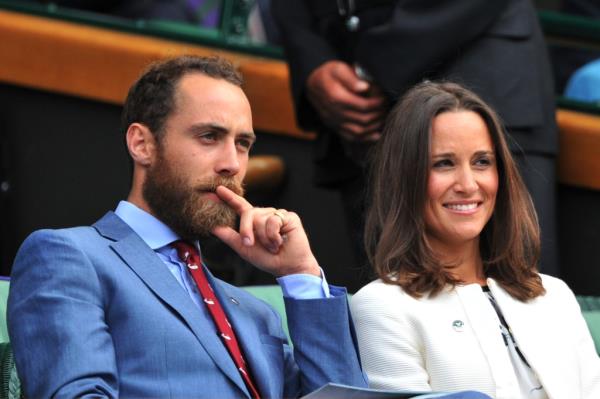 James and Pippa Middleton at the 2014 Wimbledon Championships
