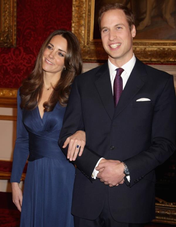 Kate Middleton and Prince William at St James Palace in London