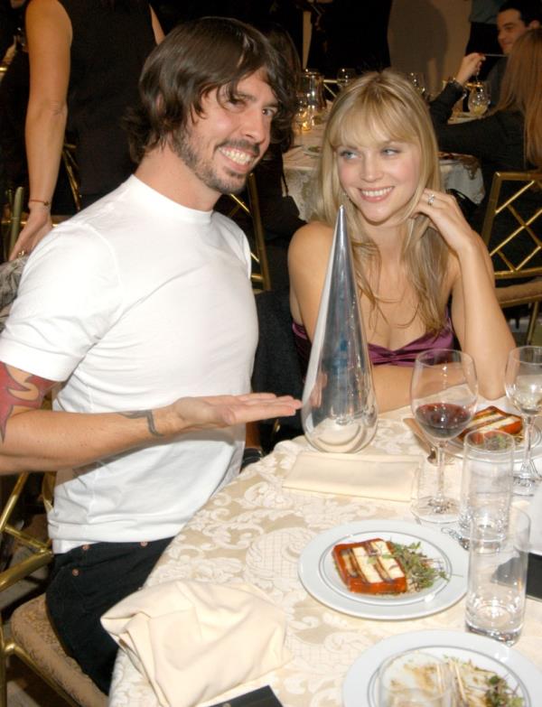 Dave Grohl of Foo Fighters and wife Jordyn Blum during Spike TV Presents the 2003 GQ Men of the Year Awards - Audience at The Regent Wall Street in New York City.